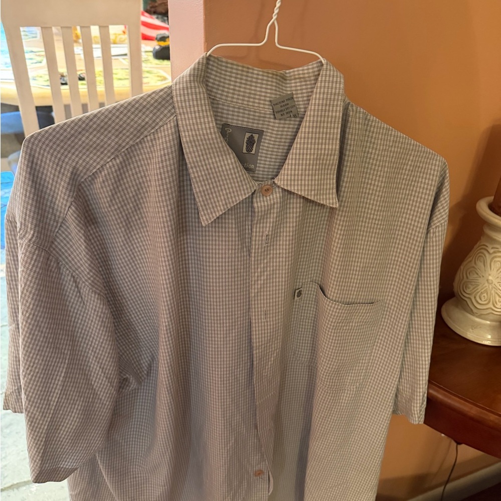 Mens Large Shirt Short Sleeve Button Down Lot Of 4 Casual Outdoor Office Work